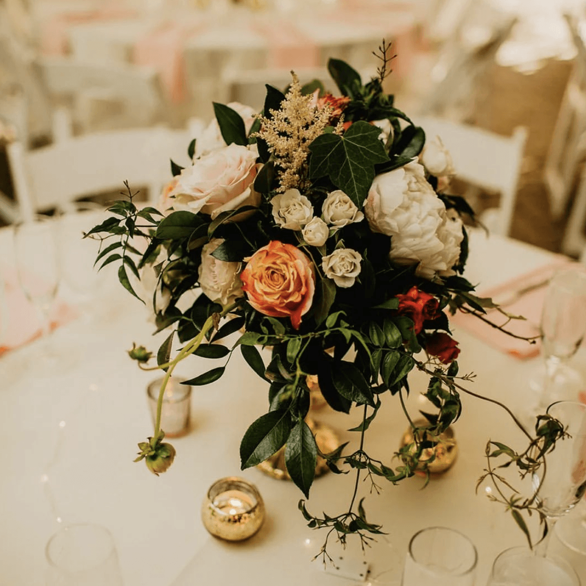 Vase Cluster with Flowers