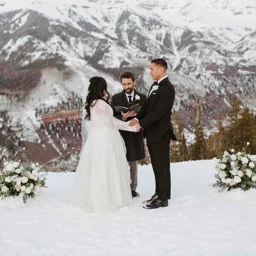 Officiant Phil Gallagher