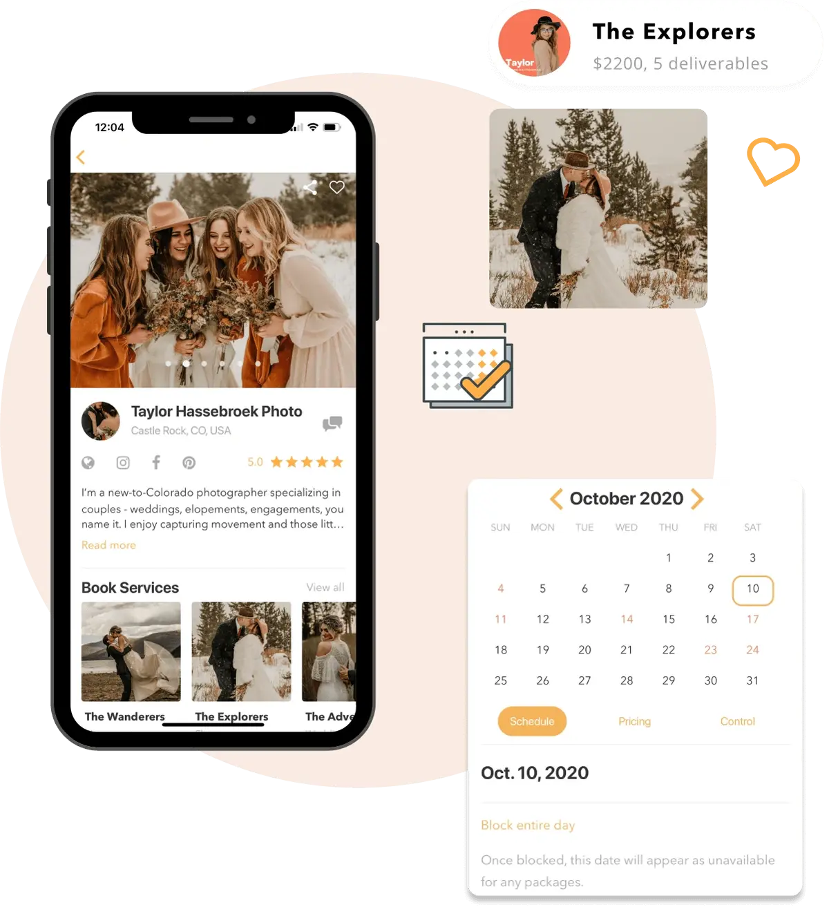 App screens